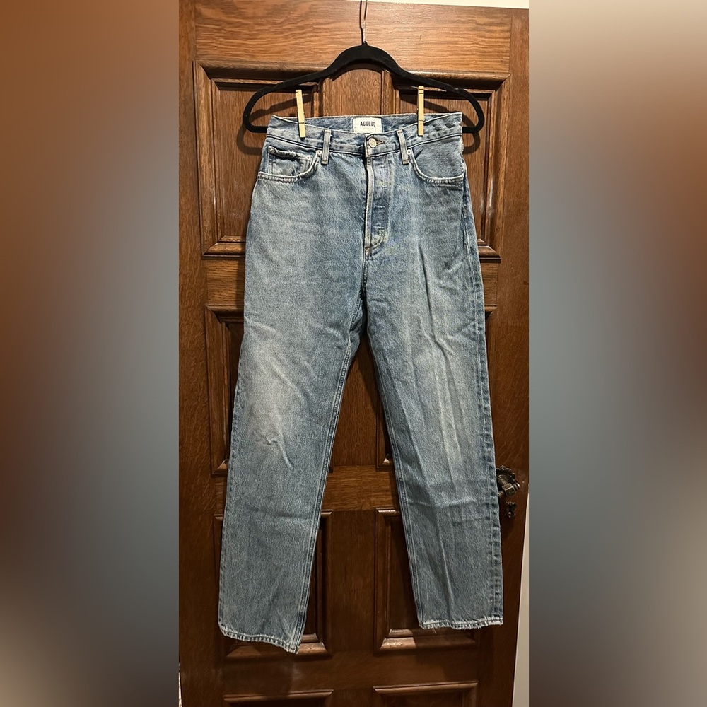 Agolde Light Blue Women’s Straight Jeans